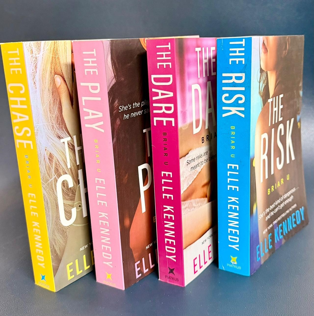 Briar U Series 4 Books Set by Elle Kennedy Dare, Play, Chase, Risk PB free shipp