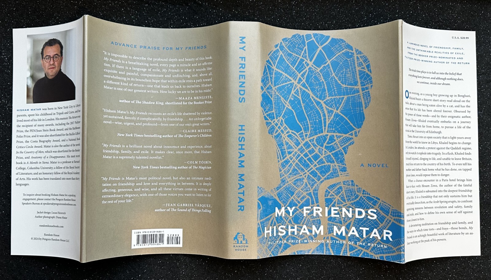 My Friends: A Novel by Hisham Matar (First Printing)