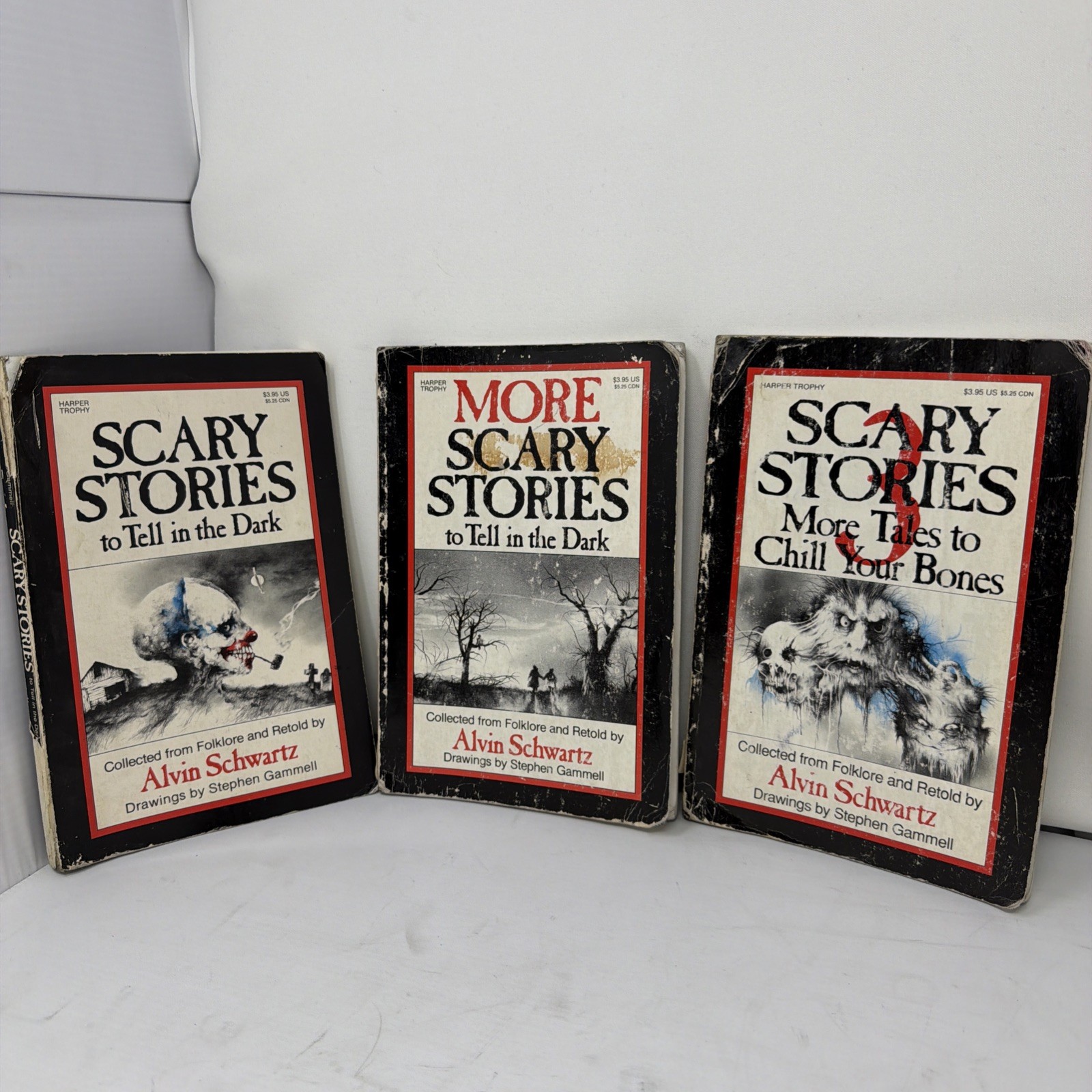 Scary Stories to Tell in the Dark Book Set 1 2 3 By Alvin Schwartz