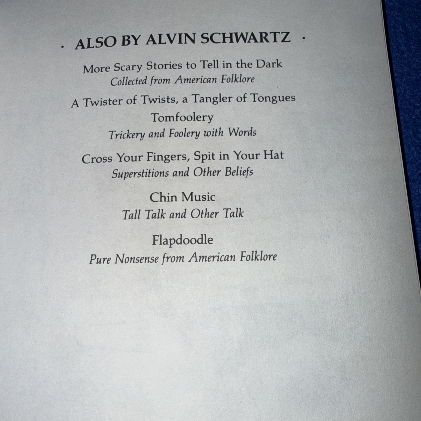 Scary Stories To Tell In The Dark Alvin Schwartz HarperTrophy Edition 1986 G A9