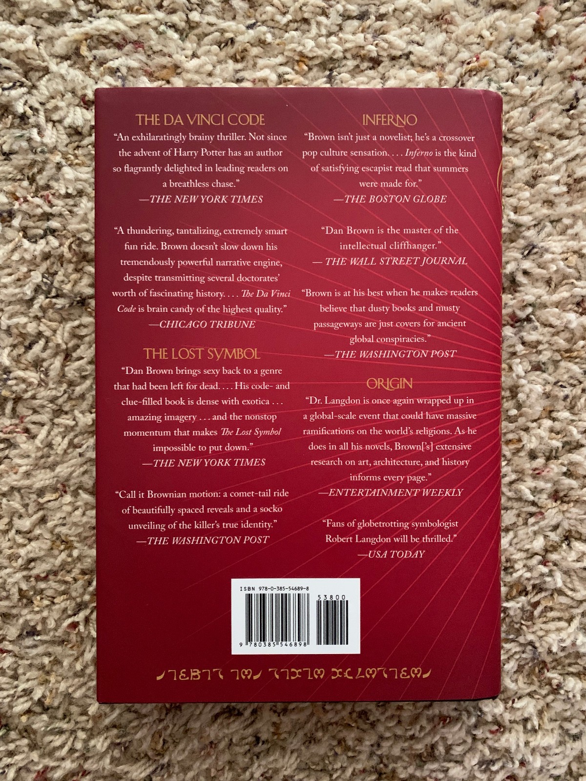 The Secret of Secrets : A Novel Hardcover Dan Brown