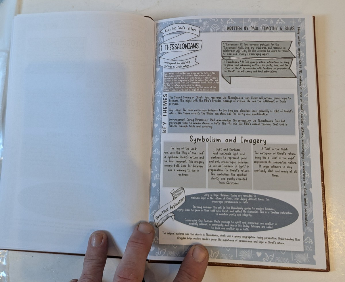 Bible Study Guide Daily Devotional Journal Study Notebook Based Planner 66-Page