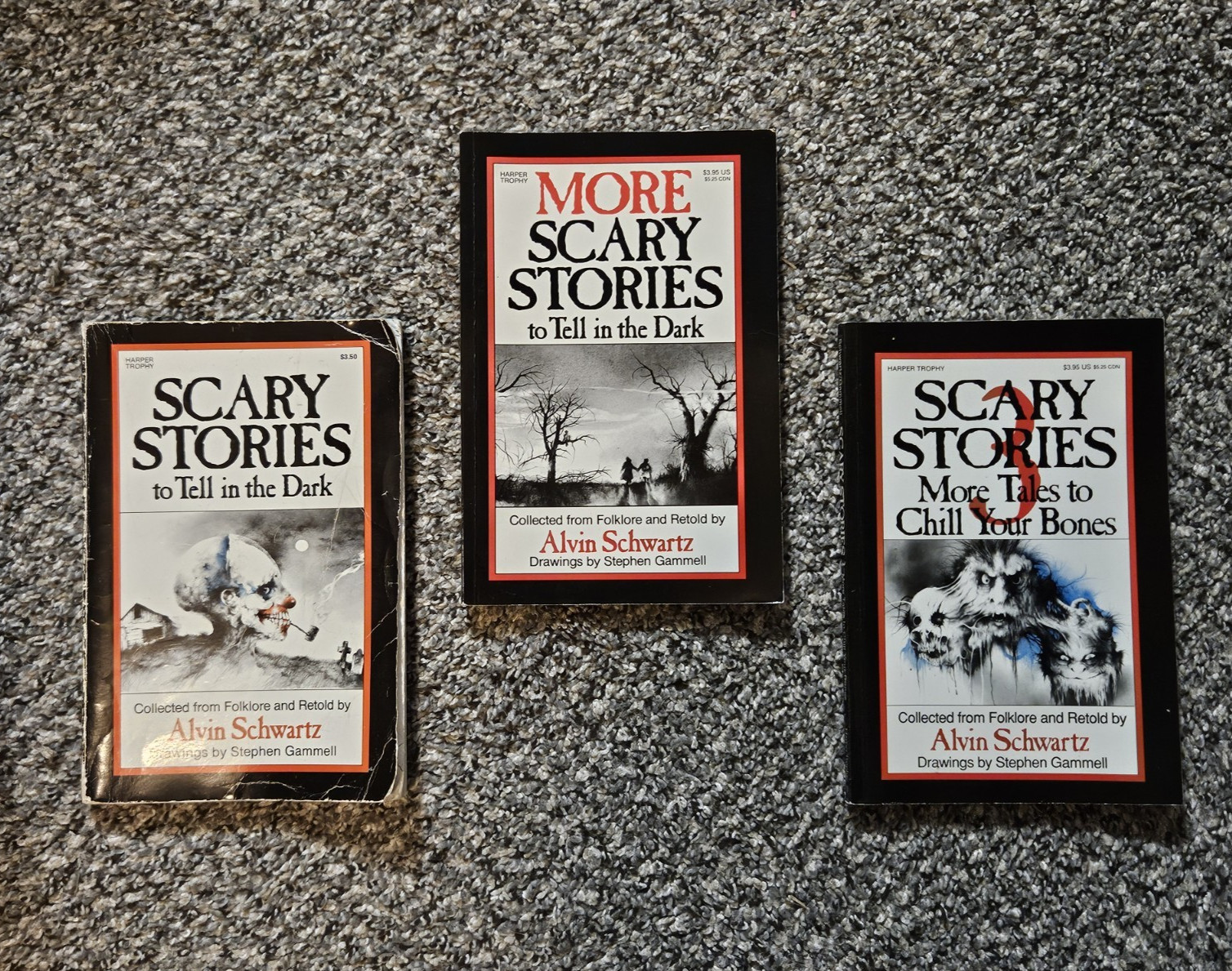 More Scary Stories to Tell in the Dark Book Set 1 2 3 By Alvin Schwartz