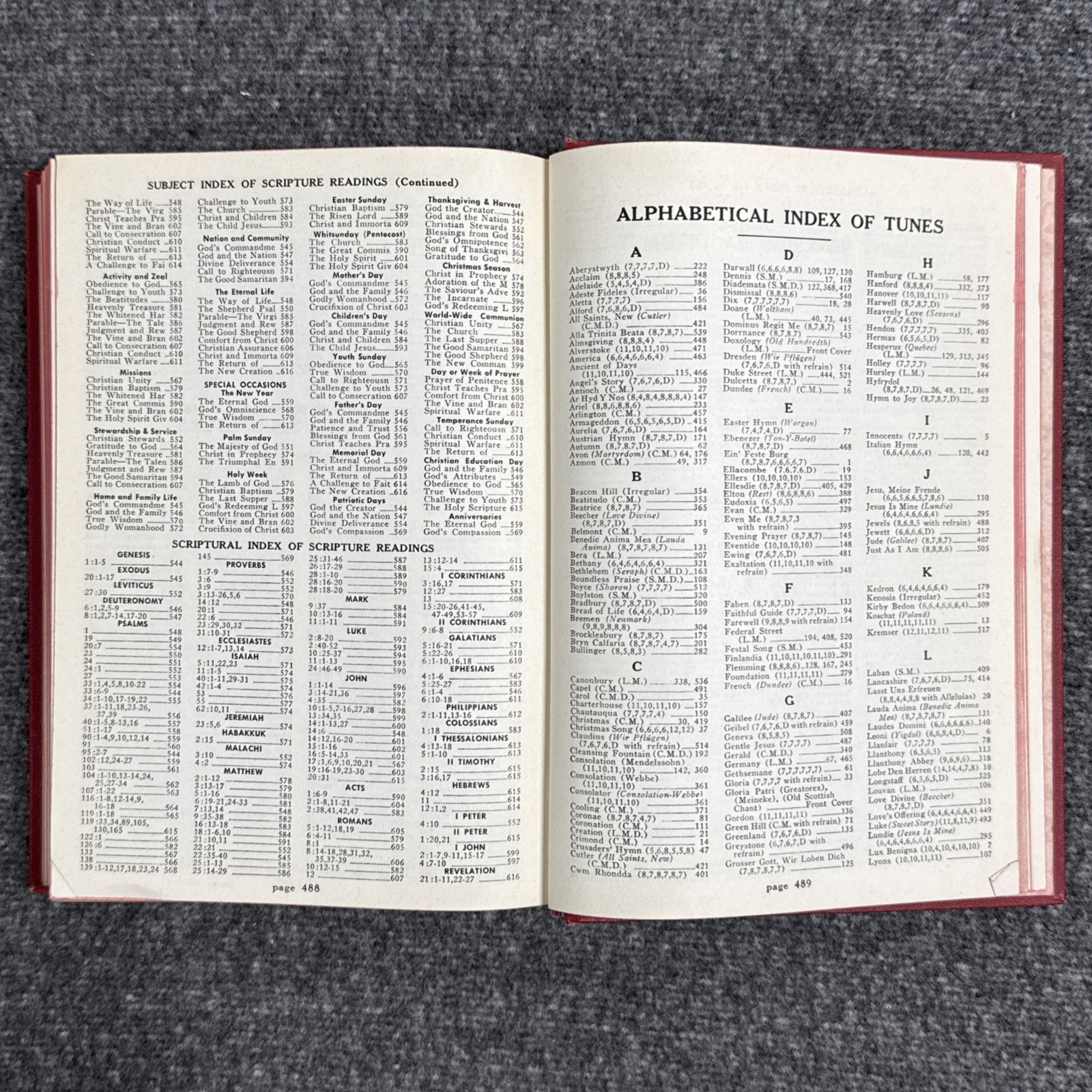 Worship and Service Hymnal 1969 Hope Publishing Vintage Hardcover RARE 512 Pages