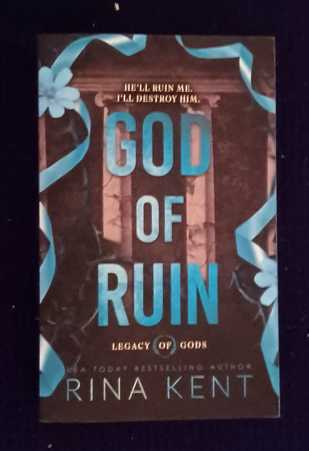 God of Ruin-Rina Kent-Legacy of Gods-trade sized paperback-free shipping