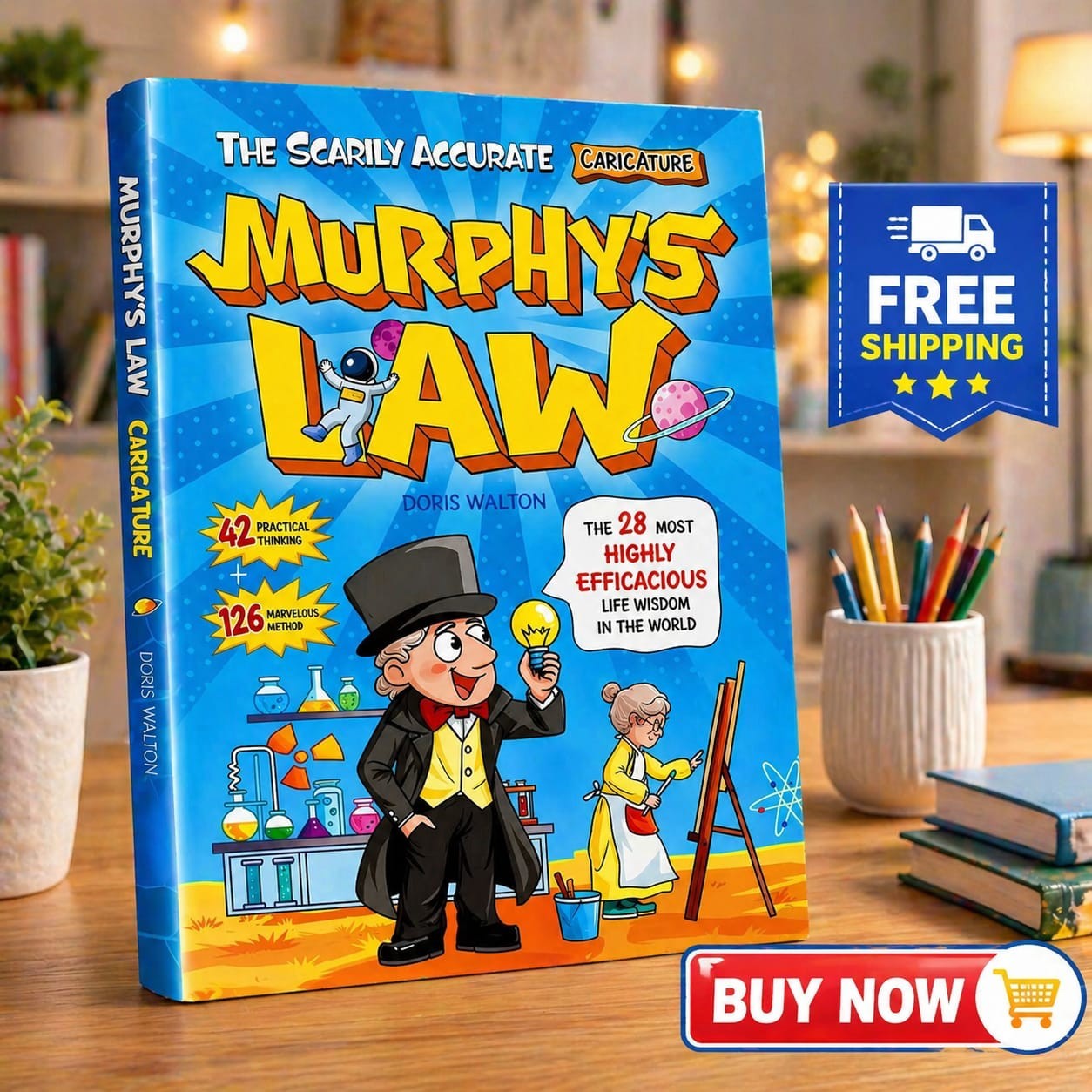 Kids Educational Comic Book Murphy Law Inspired Fun Learning 8-12