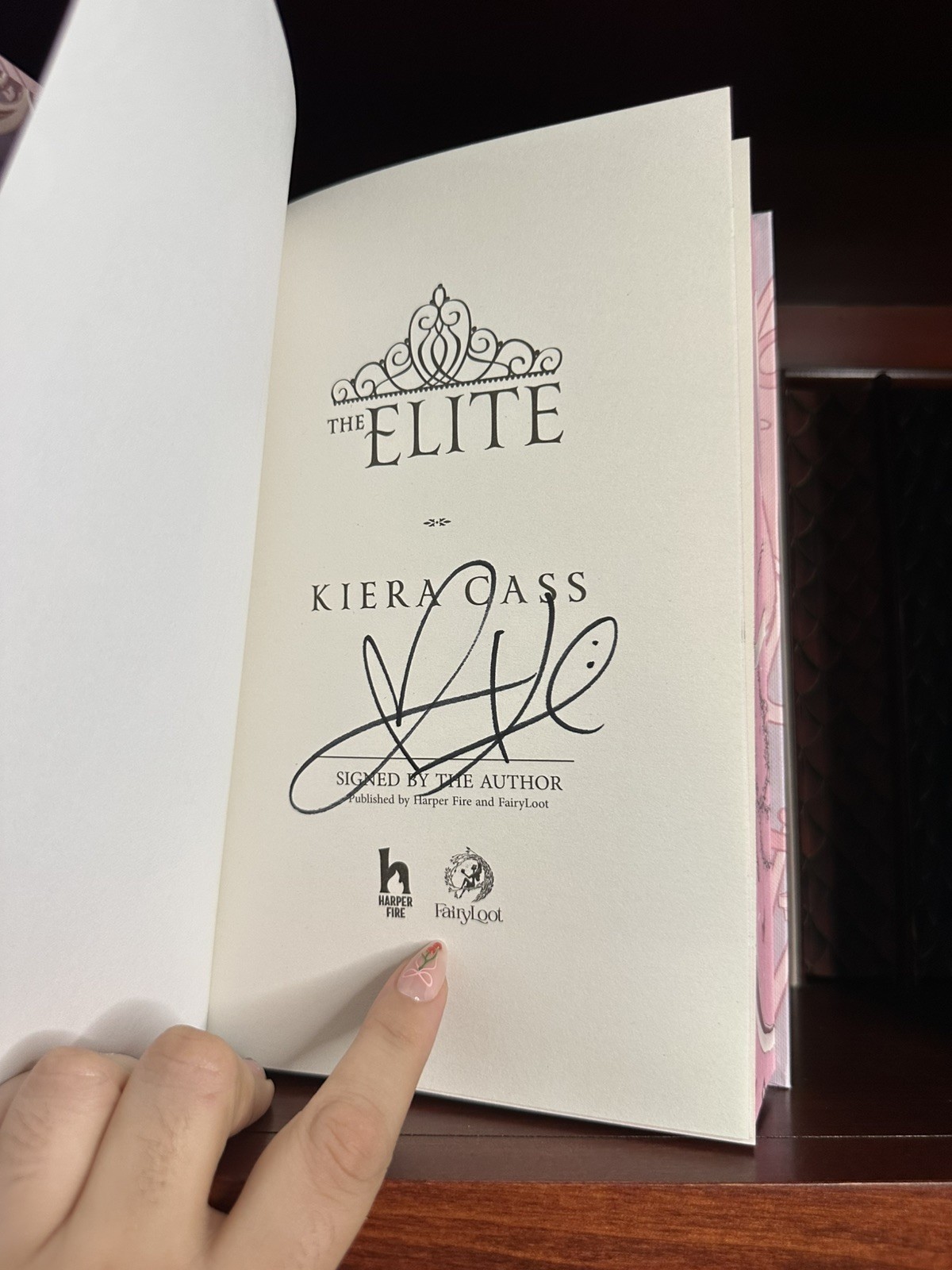 !!SIGNED!! FairyLoot The Selection, The Elite, The One Set by Kiera Cass