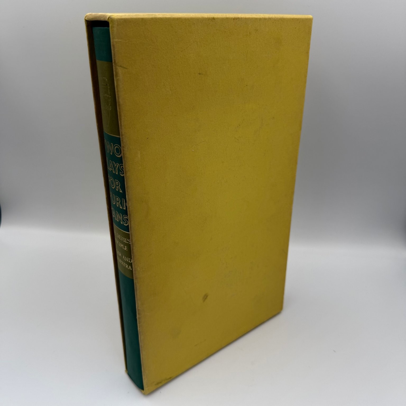 Two Plays for Puritans George Bernard Shaw 1966 Heritage Press Illustrated Box