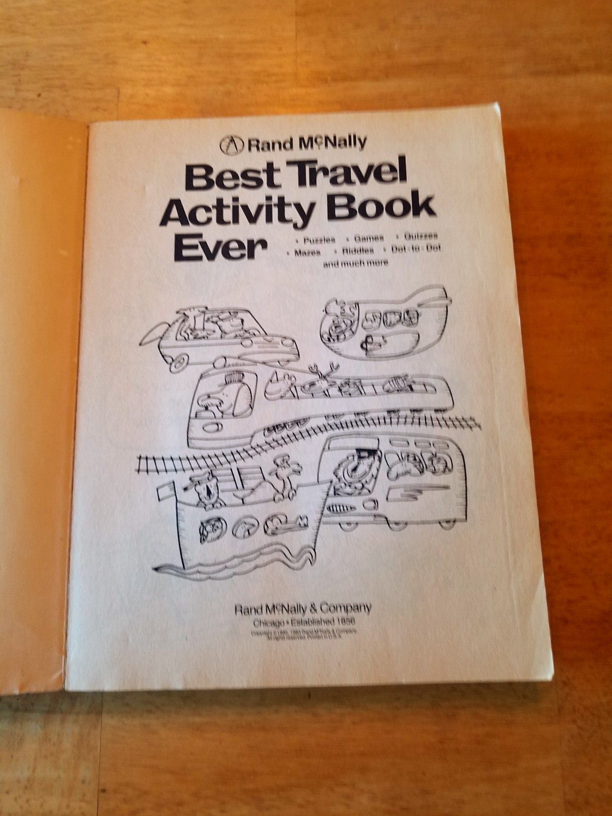 RAND McNALLY BEST TRAVEL ACTIVITY BOOK EVER 320 PAGES