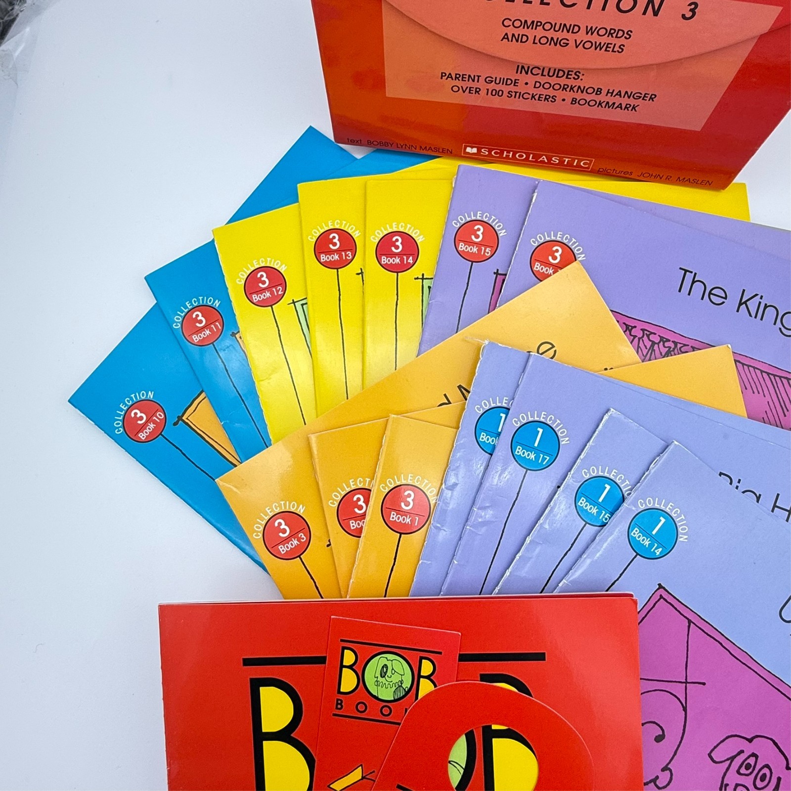 Assortment of Scholastic Bob Books Collection 1 & 3: 14 Assorted Bob Books