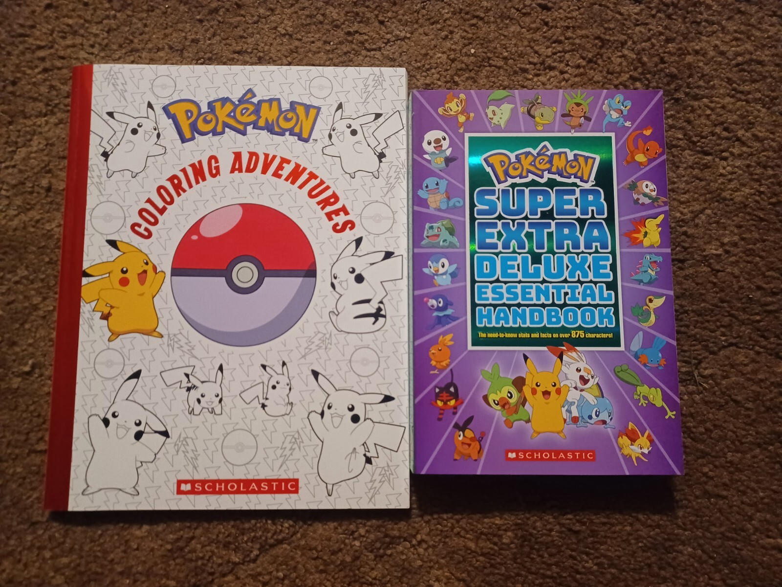 Pokemon Lot Coloring Book & Handbook Paperbacks Nintendo Scholastic 2020s Game