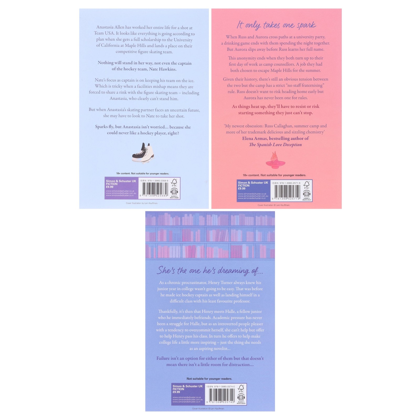 The Maple Hills Series By Hannah Grace 3 Books Collection Set – Fiction – PB
