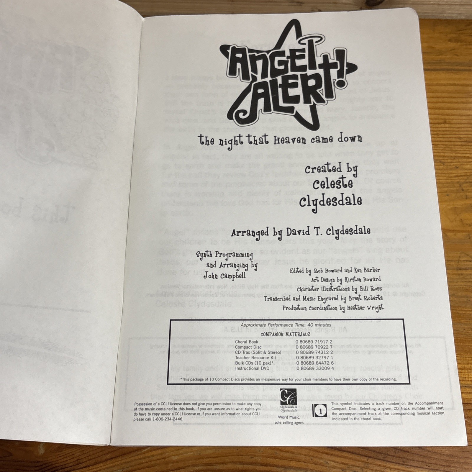 ANGEL ALERT; THAT NIGHT HEAVEN CAME DOWN Children’s Church Choir Christmas Drama