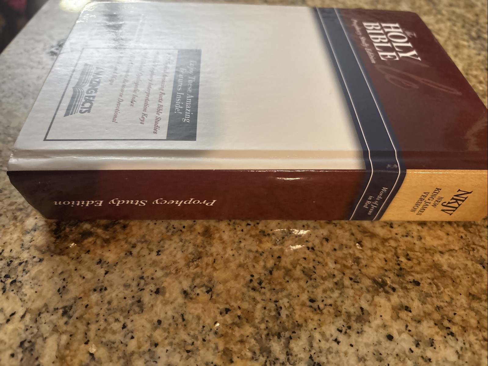 The Holy Bible Prophecy Study Red Letter HARDCOVER Edition NKJV by Amazing Facts