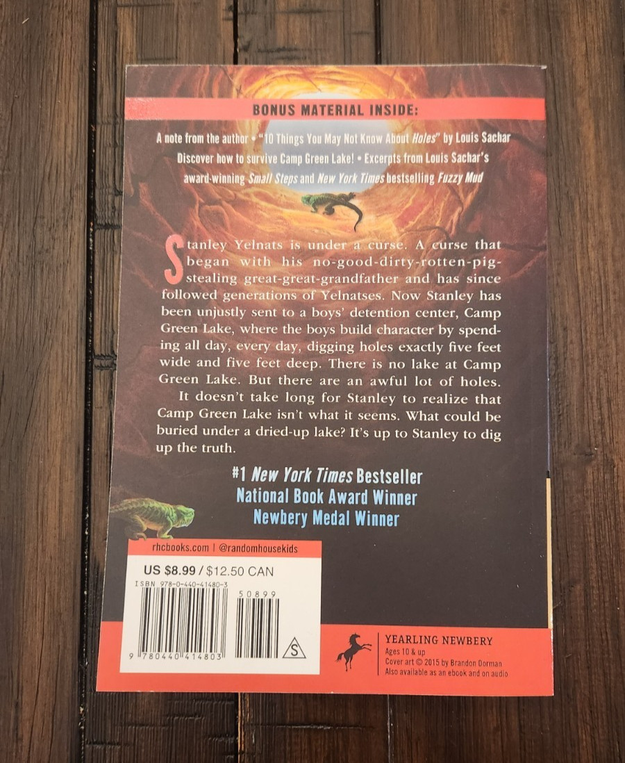 Holes – Paperback By Louis Sachar – BRAND NEW