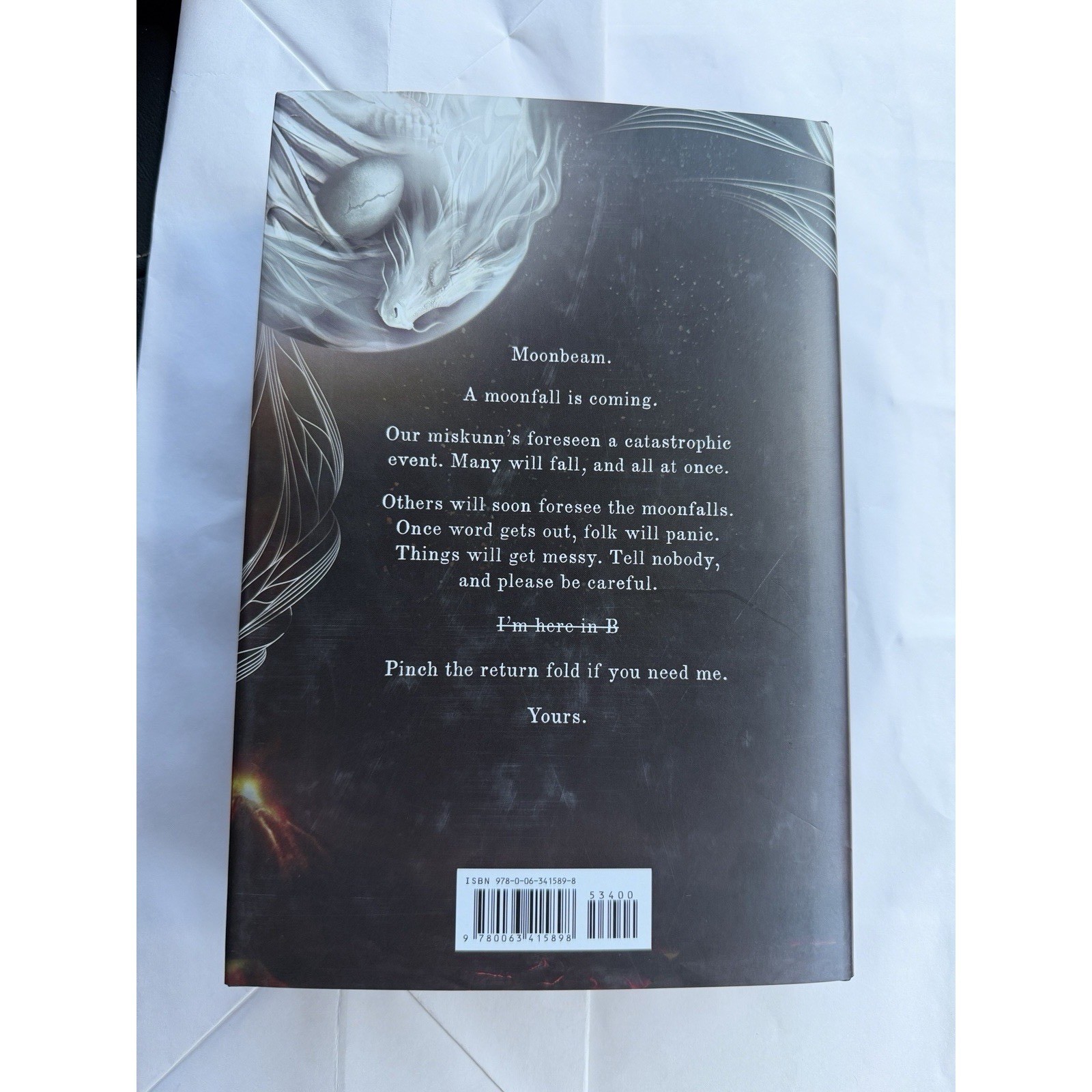 Hand Signed The Ballad of Falling Dragons by Sarah A. Parker NEW