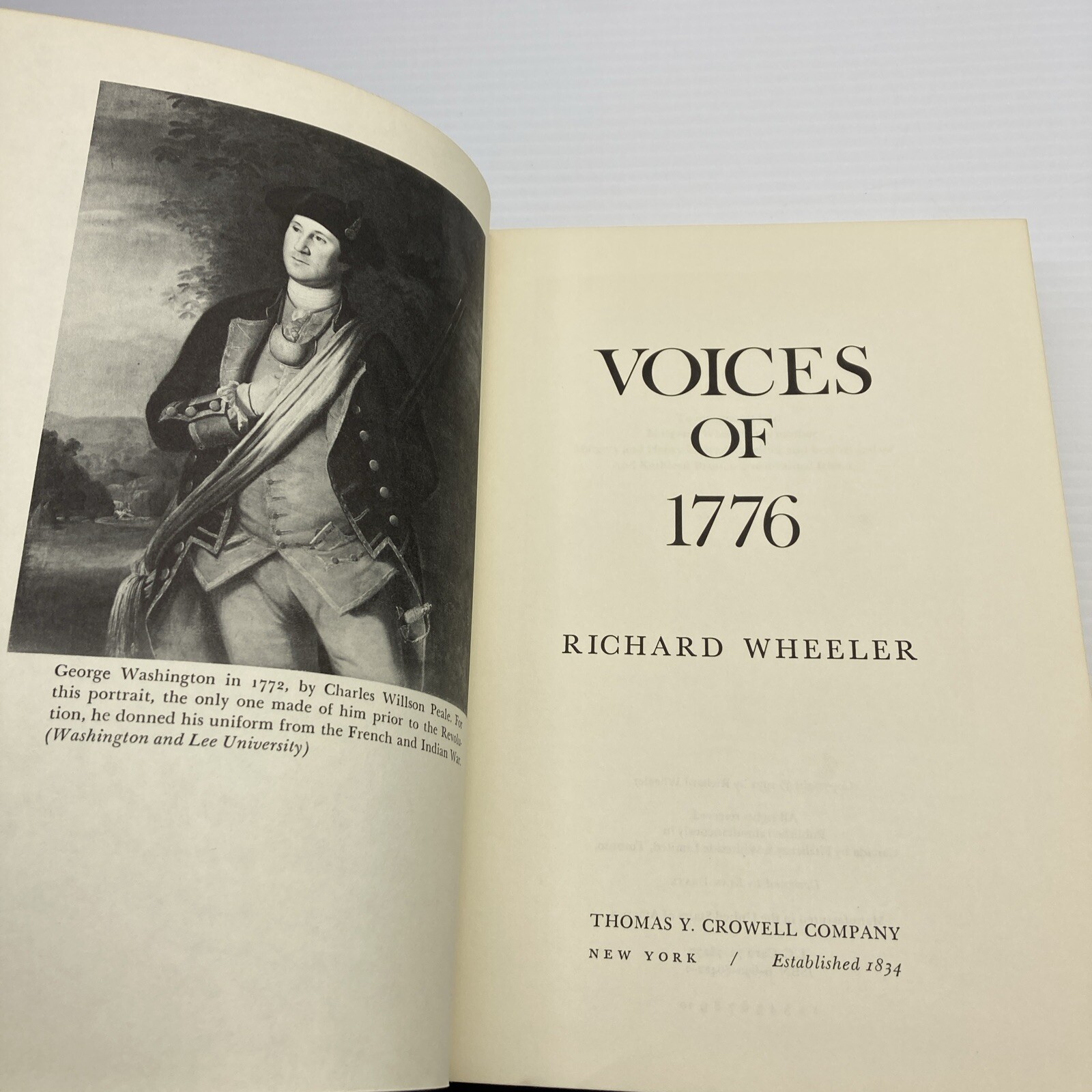 Voices of 1776 Richard Wheeler 1972 1st Print Crowell Co. HC American Revolution