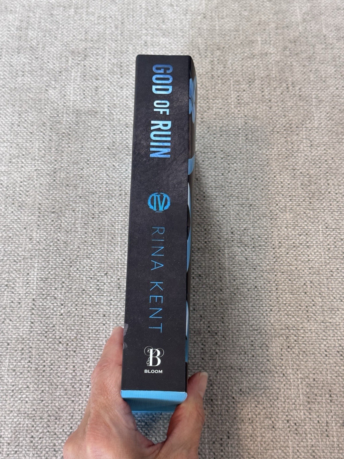God of Ruin By Rina Kent Signed Deluxe Edition Blue Sprayed Edges Legacy of Gods