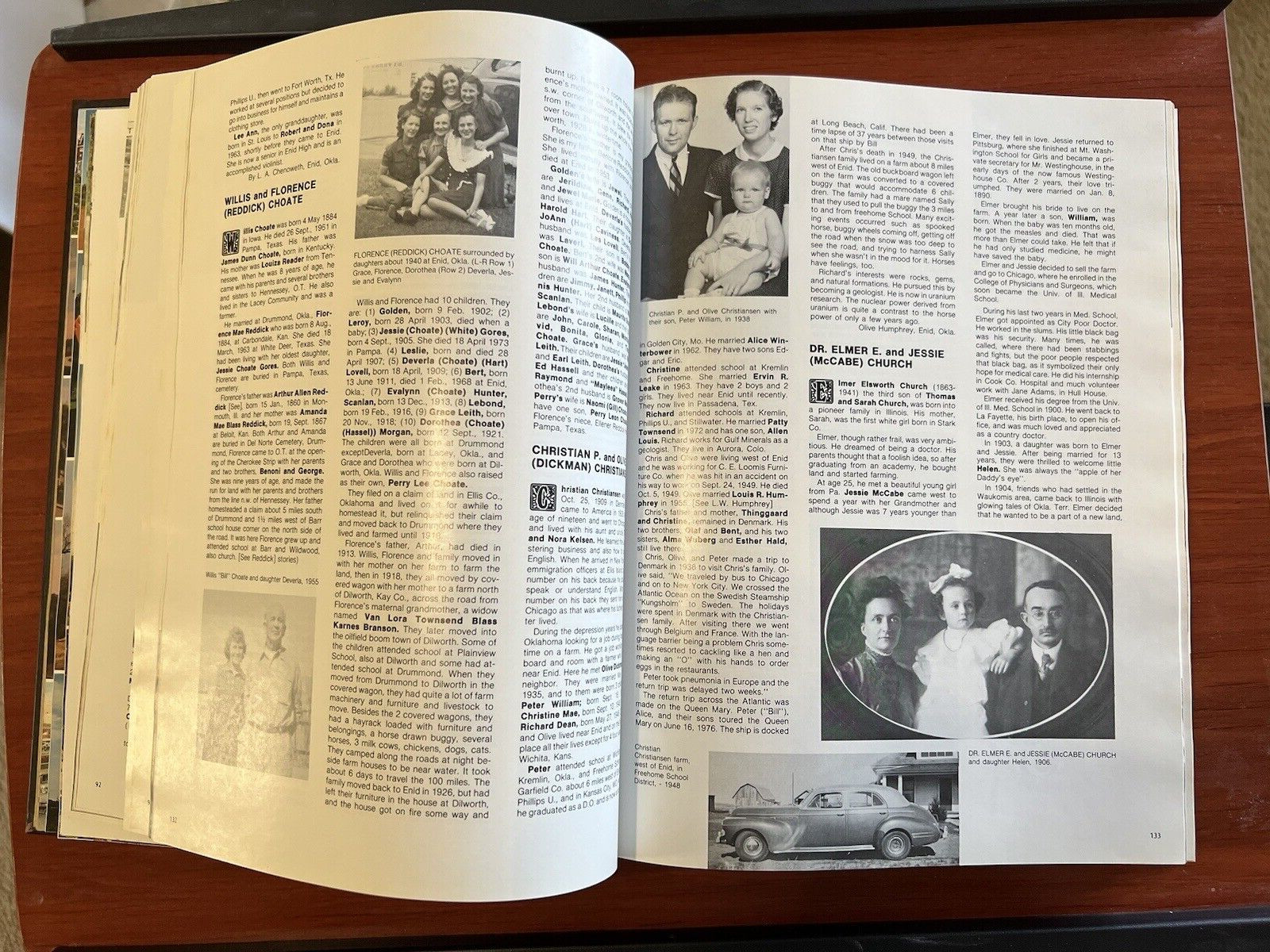 OKLAHOMA GARFIELD COUNTY 1893-1982 VOL. I 512 PAGES! LOTS OLD PHOTOS HC