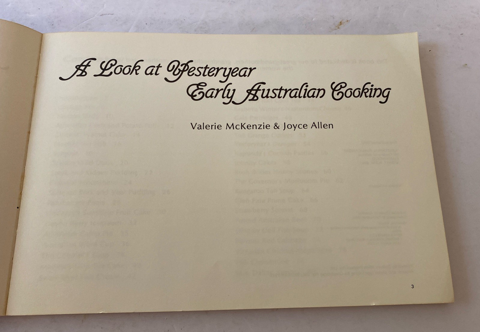 A Look At Yesteryear Early Australian Cooking 1980 Centennial Publications Cook