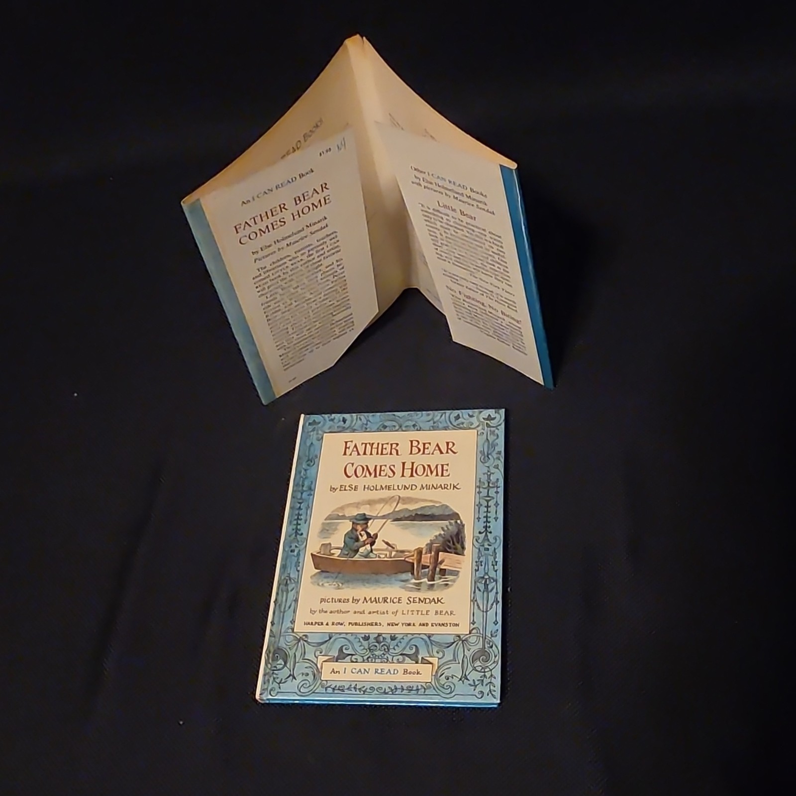 Father Bear Comes Home Minarik Sendak HC 1959 Inscribe 1st Edition Dust Jacket