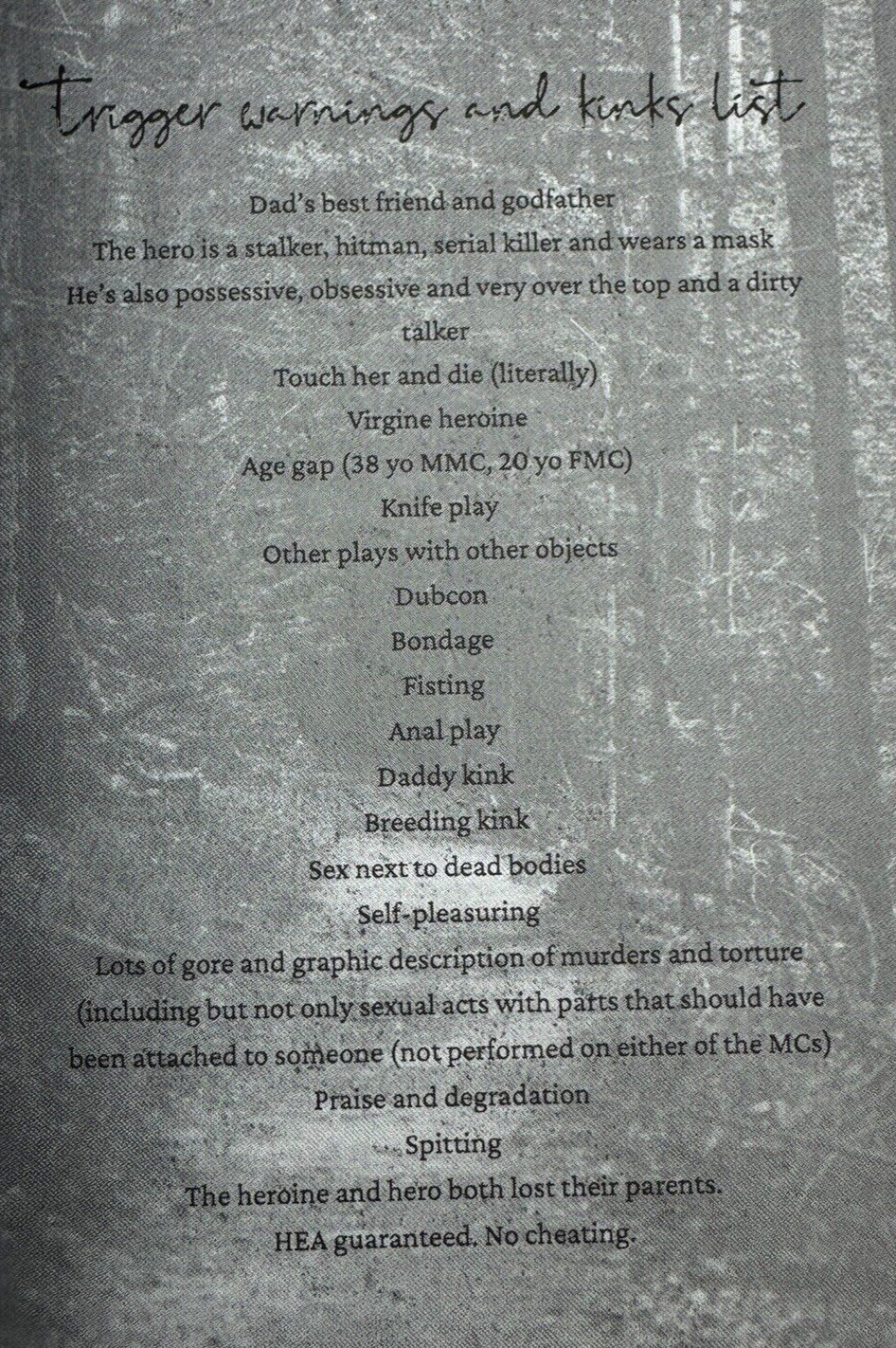 Eva Marks Obsession Dark & Disturbed Special Edition Erotic Horror Romance New