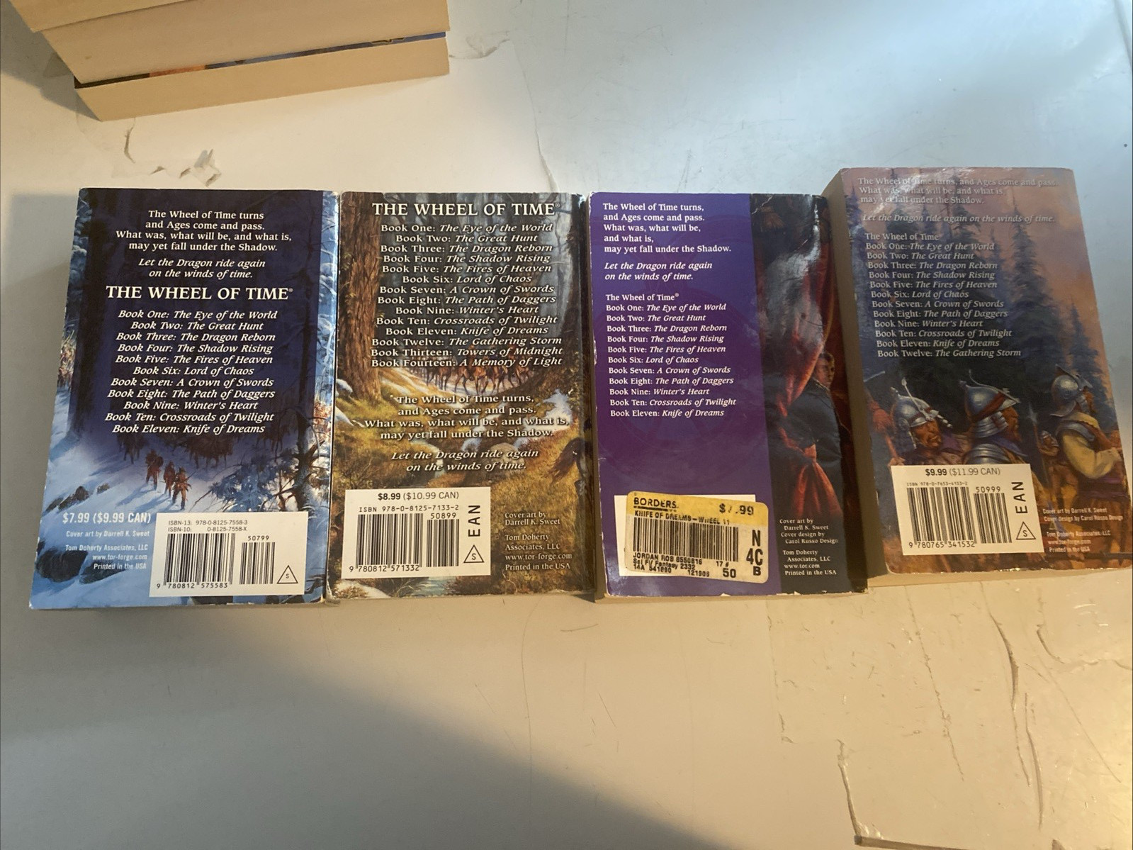 The Wheel of Time Complete Set 1-14 plus prequel 15 PB Books Robert Jordan