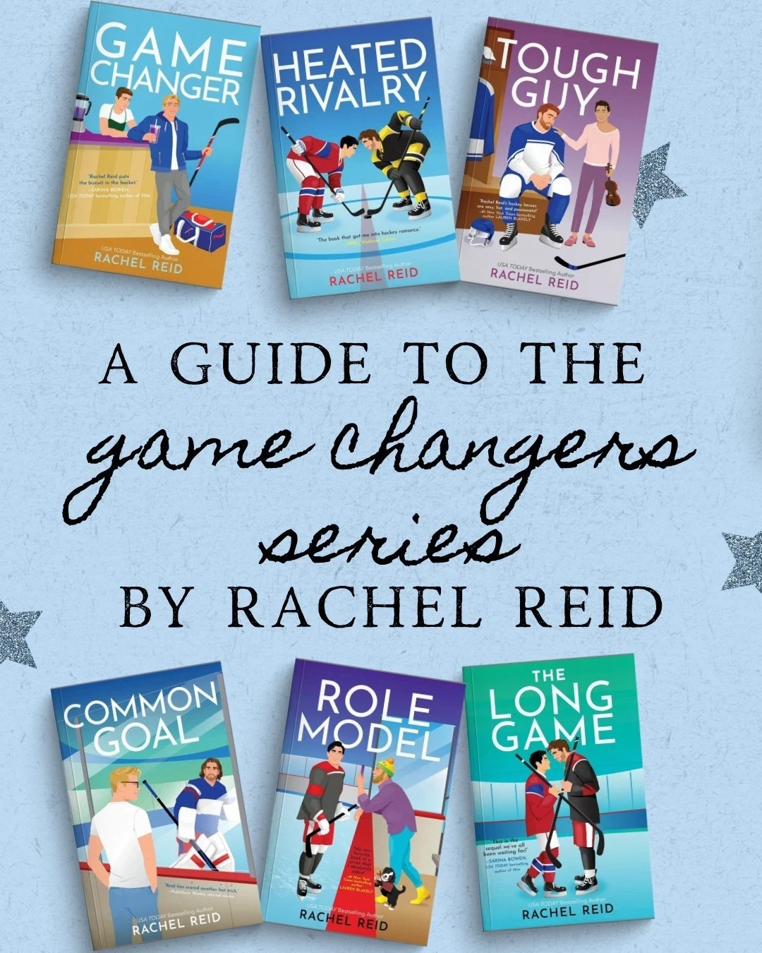 Heated Rivalry, Game Changer…..Rachel Reid 6 book set English Paperback