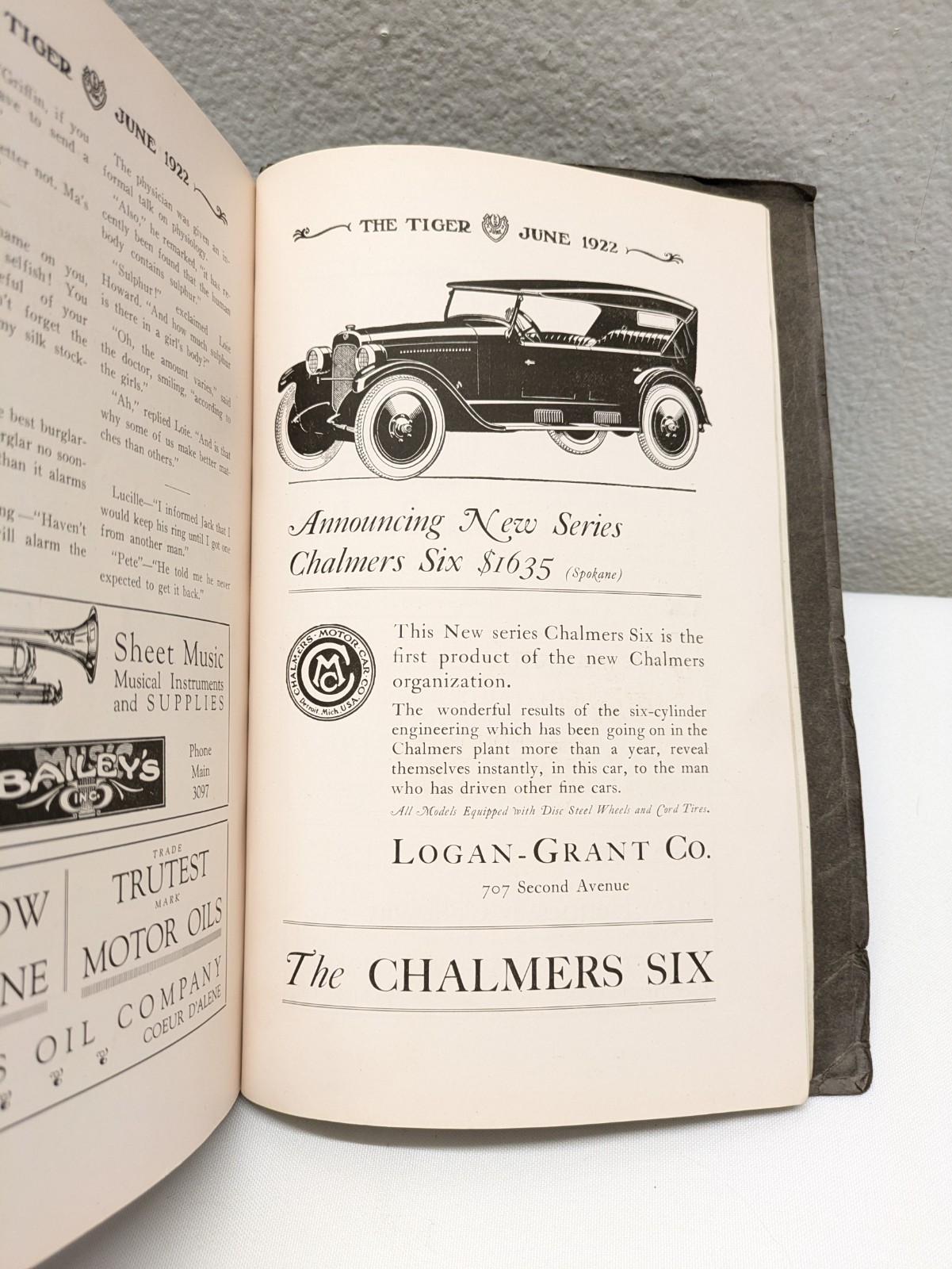 Vintage! Rare! Lewis And Clark High School Spokane Washington 1922 Annual! 📖 🐅