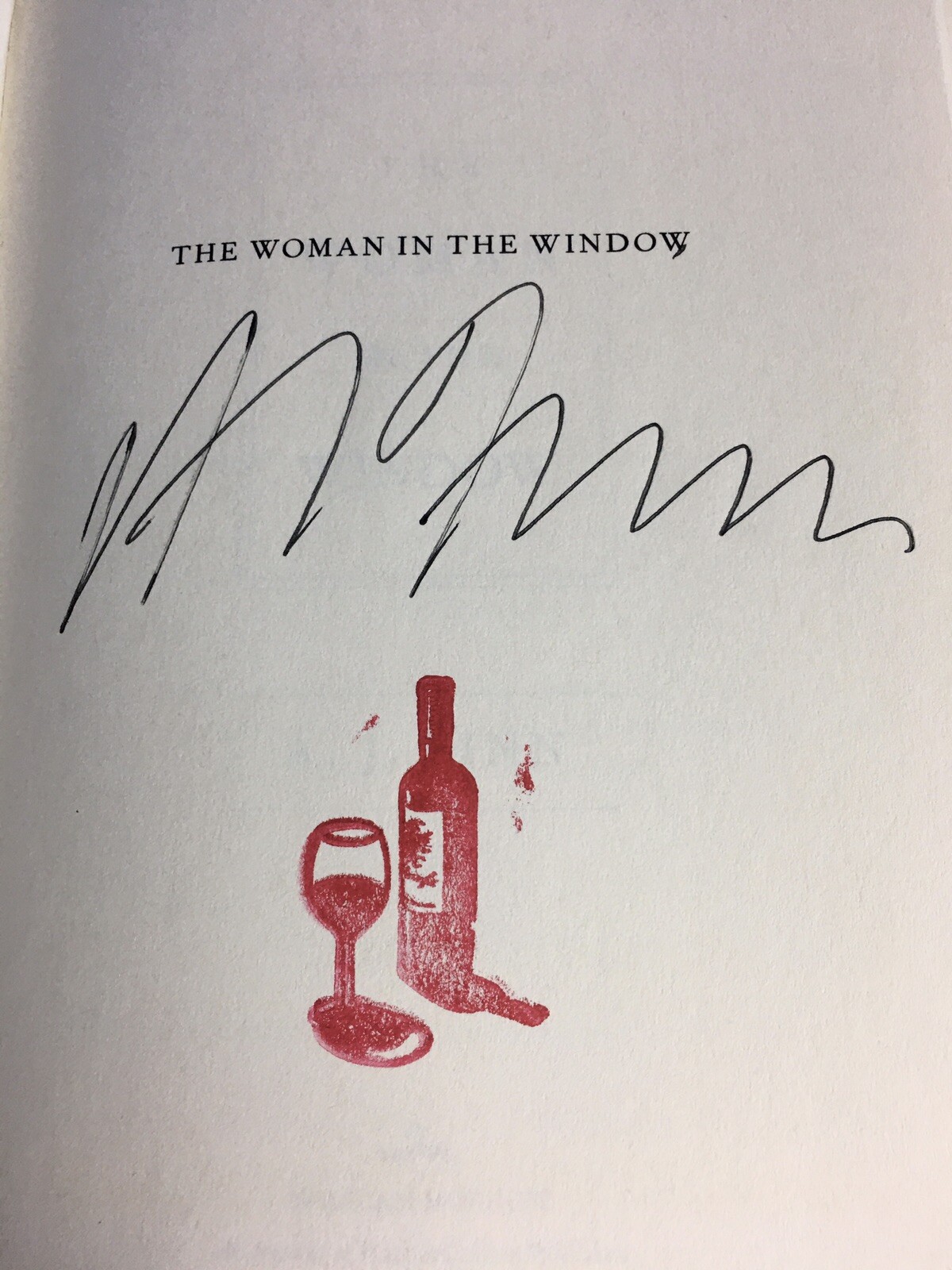 A. J. Finn, THE WOMAN IN THE WINDOW Signed by Author 2018 HC w/ DJ 1st Edition