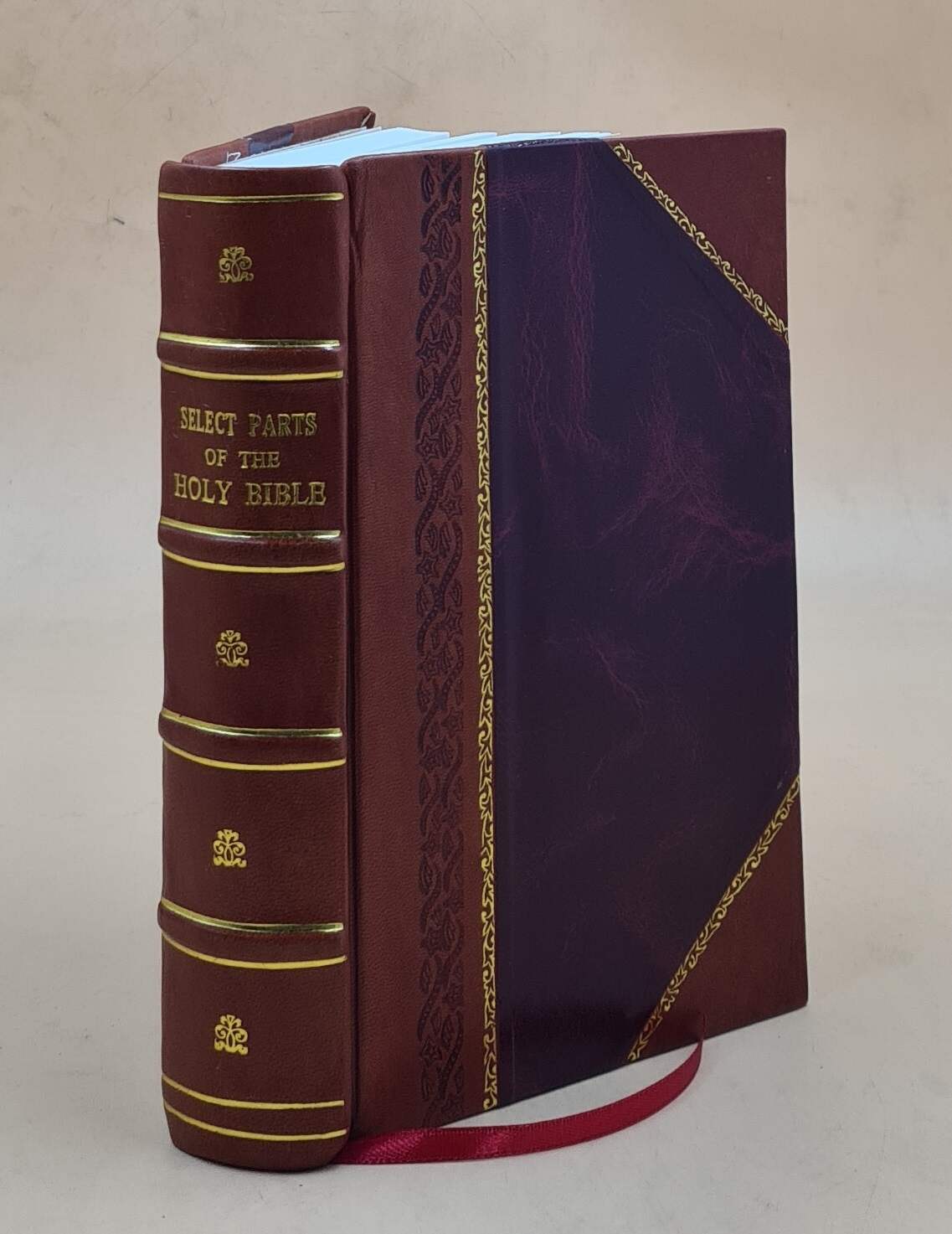 Select parts of the holy Bible for the use of the negro slaves, [LEATHER BOUND]