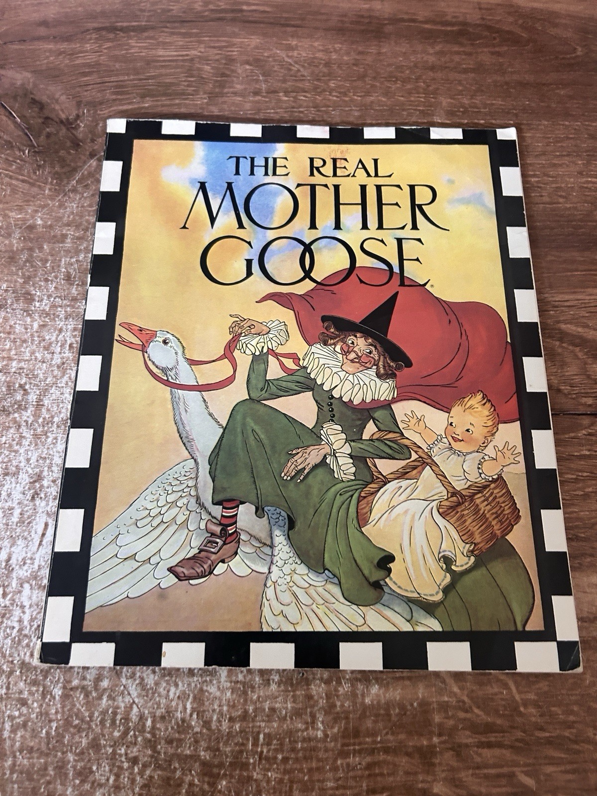 Vintage 1986 The Real Mother Goose Book Of Nursery Rhymes 128 Pages Paperback