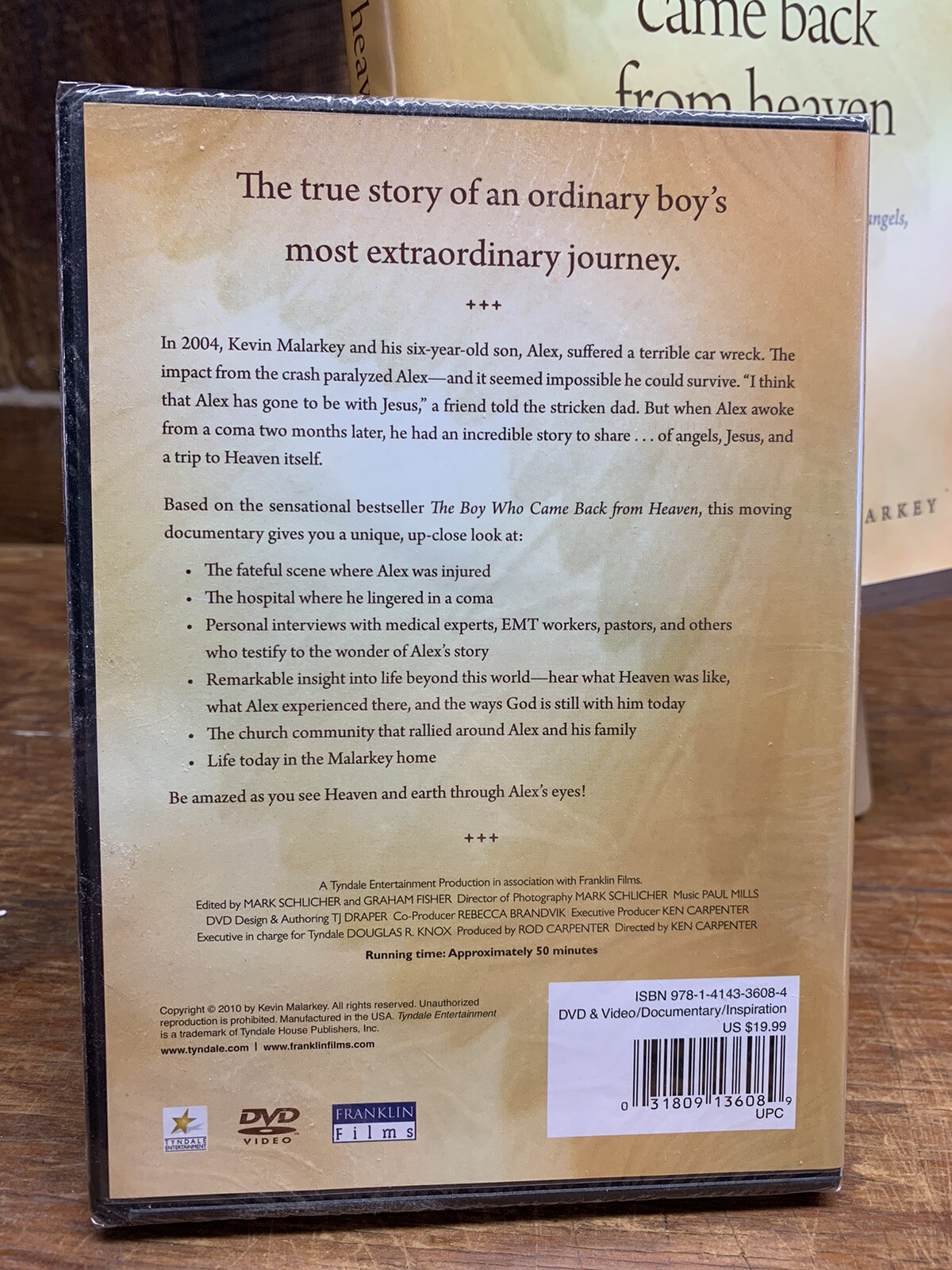 The Boy Who Came Back from Heaven Hardback Book with DVD Brand New