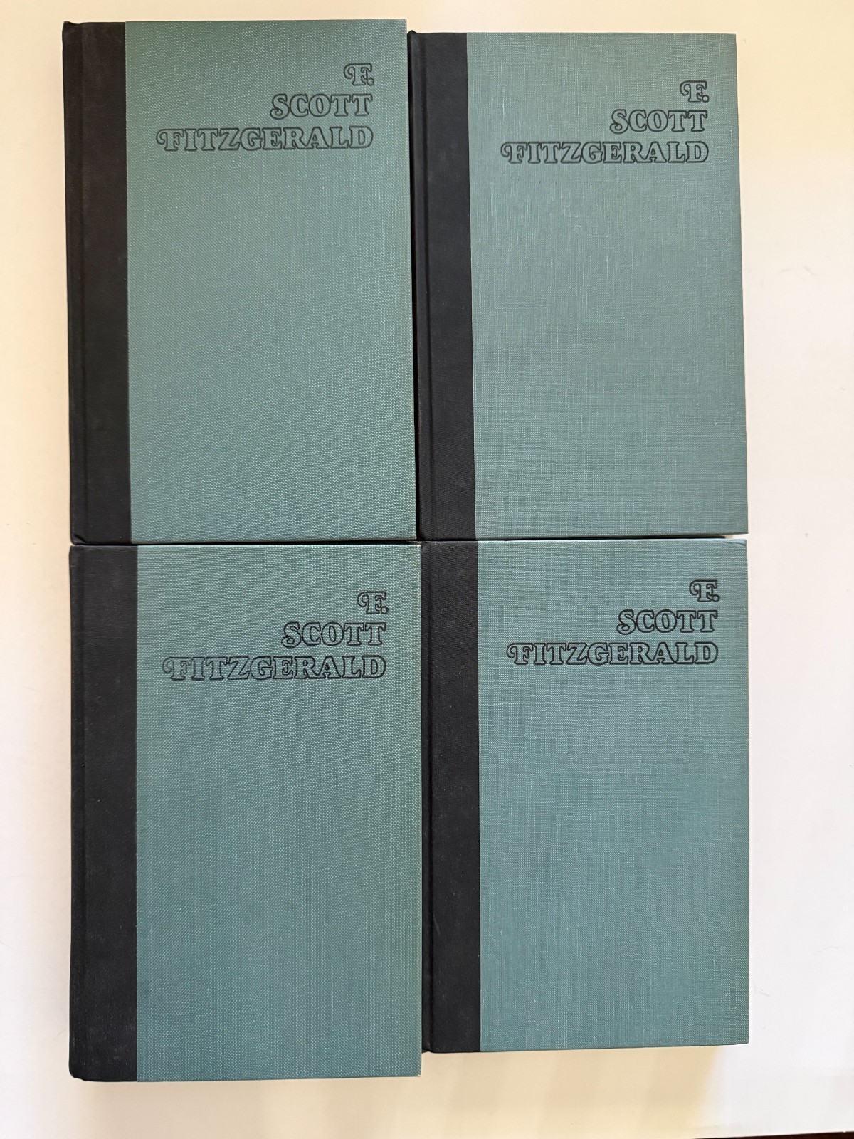 F. Scott Fitzgerald Set of 4 Novels: Gatsby/Tender/Paradise/Tycoon Excellent HC