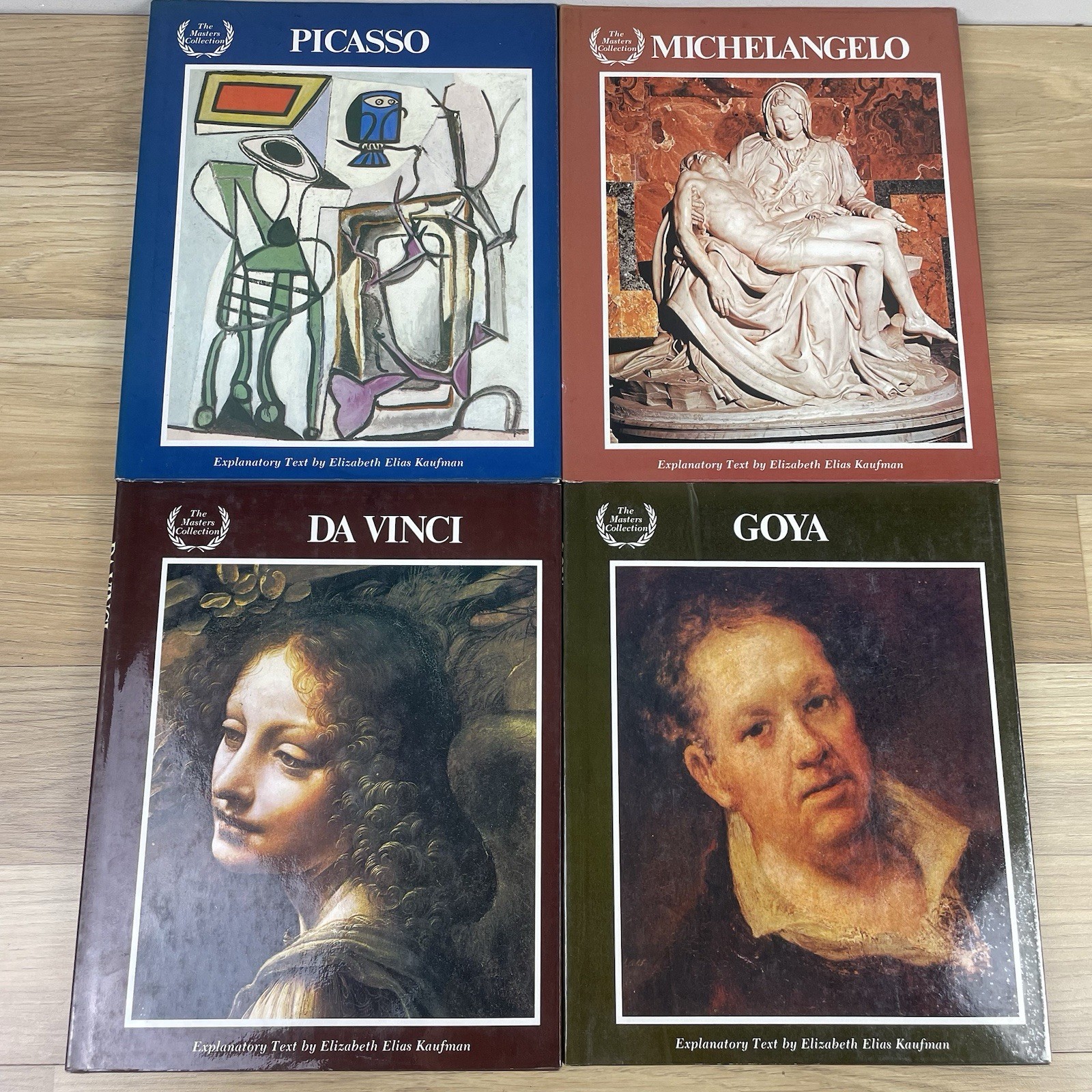 Rare The Masters Collection Artist 1980 Books Michelangelo Da Vinci Picasso Goya