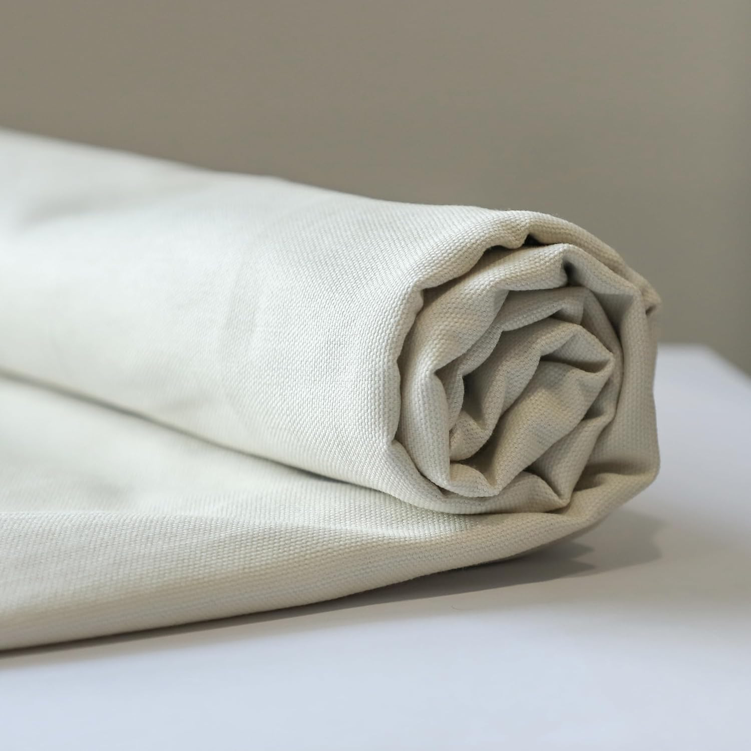 Canvas Fabric by the Yard, 59” Wide, 10Oz Premium Natural Cotton Duck Canvas Fa
