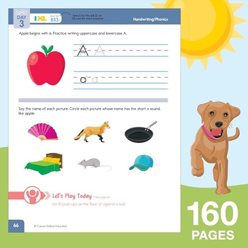 Summer Bridge Activities Kindergarten to 1st Grade Workbook 160 Pages Fun Lea…