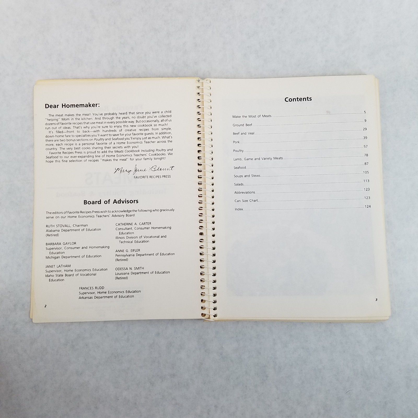 Favorite Recipes Home Economics Teachers Cookbooks Lot of 3 Meats Salads Holiday