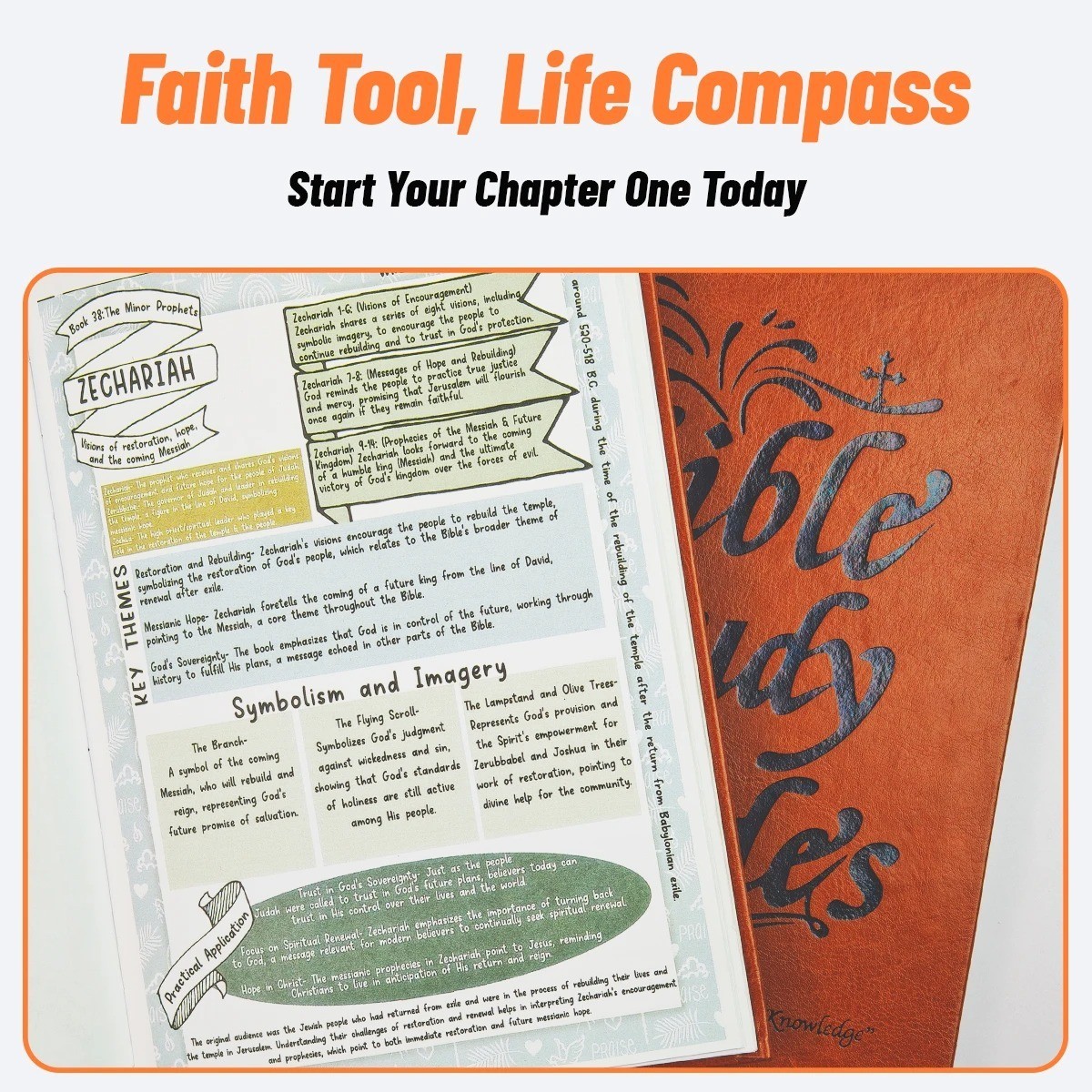 66-Page Bible Study Guide & Devotional Journal Christian Planner