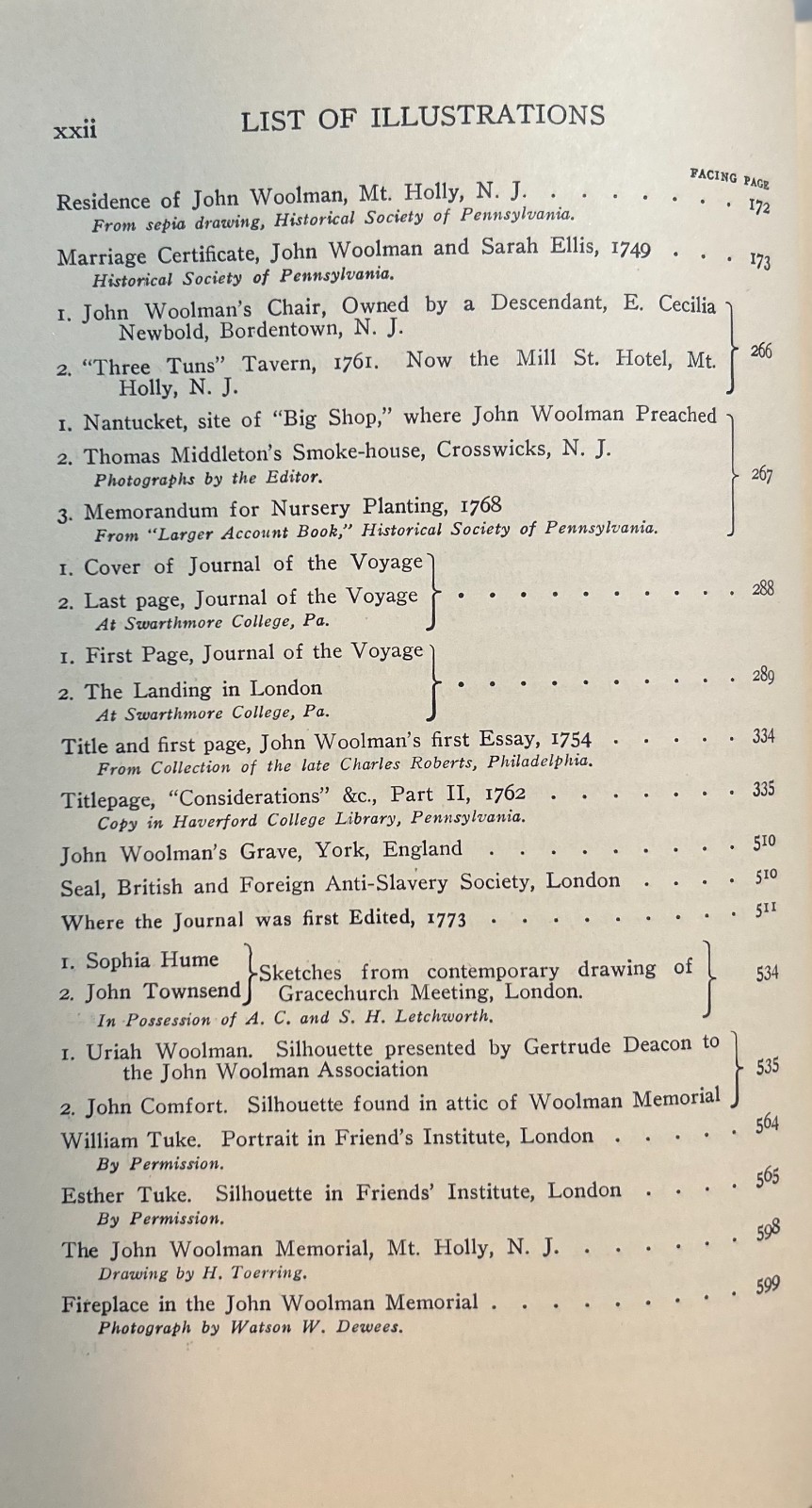 The Journal and Essays of John Woolman, Gummere, ed., 1922, HARDCOVER