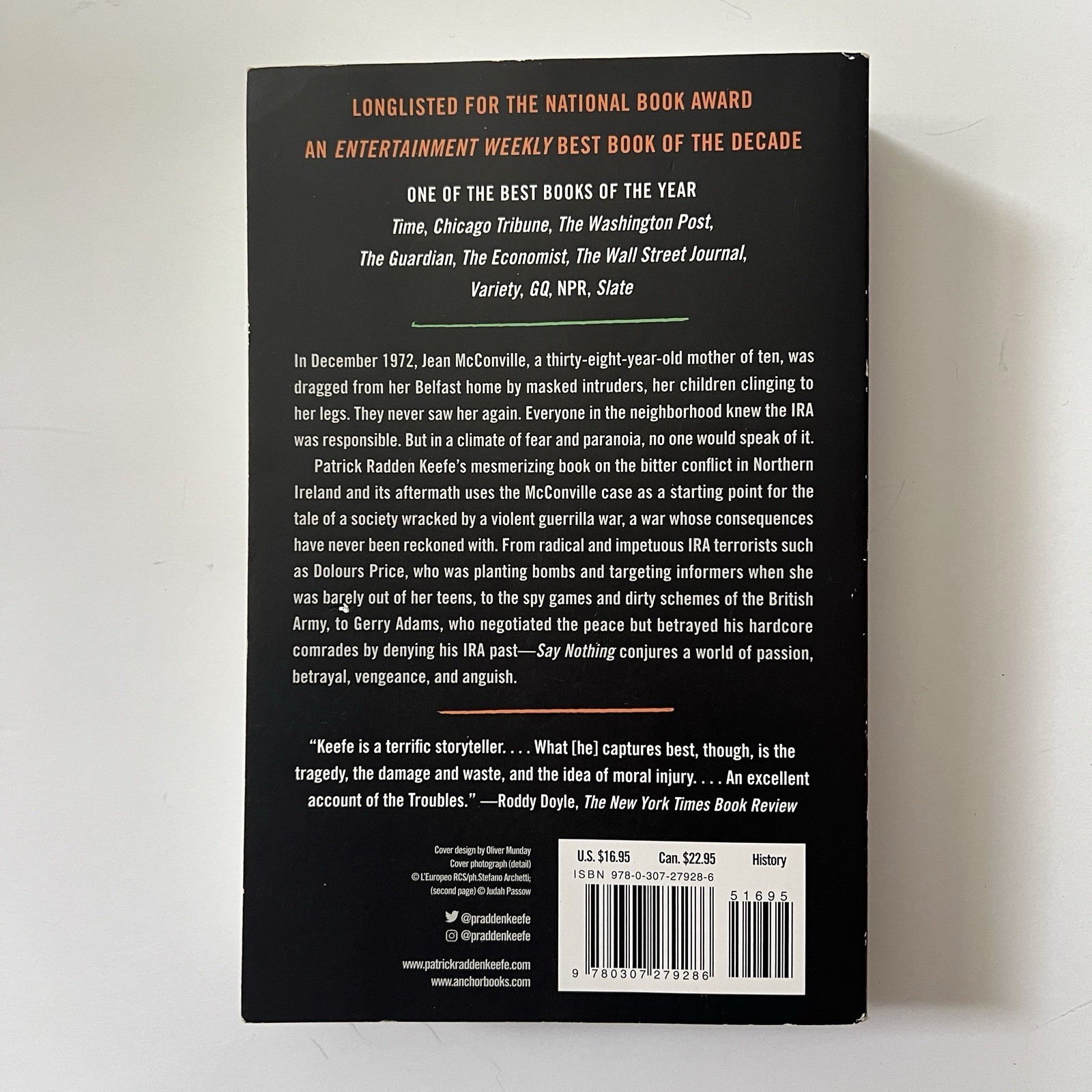 Say Nothing True Story Murder & Memory in Northern Ireland Patrick Radden Keefe
