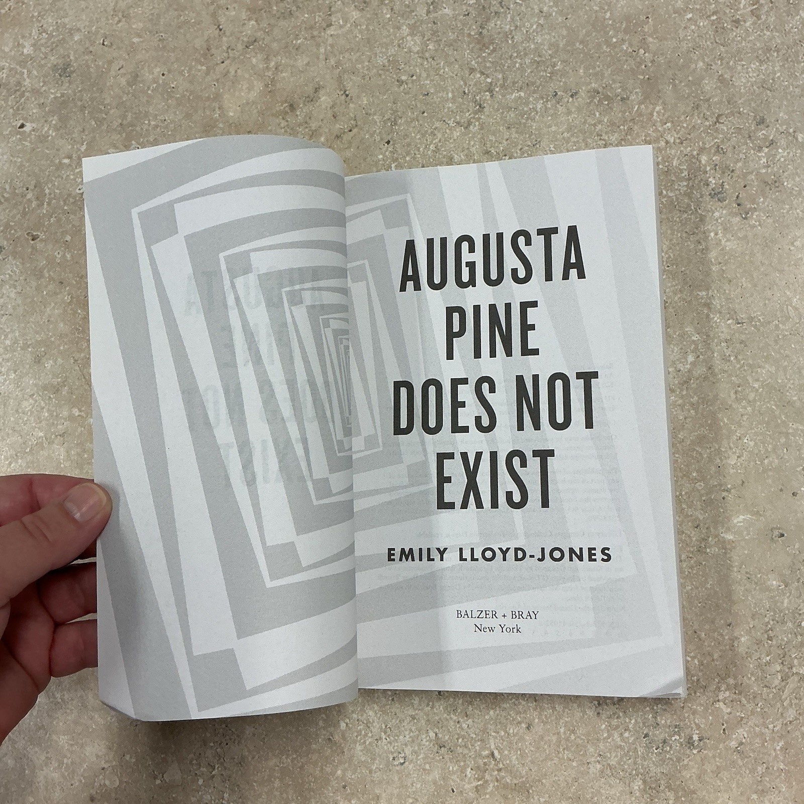 Augusta Pine Does Not Exist Emily Lloyd-Jones (ARC Book New 7/26) Uncorrected