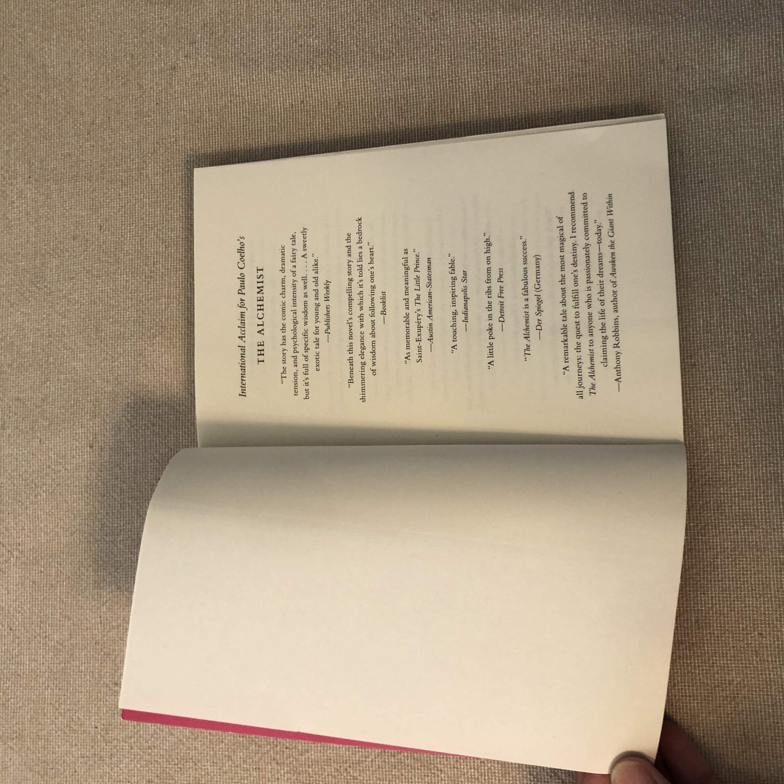 The Alchemist 25th Anniversary Edition Paulo Coelho Paperback Book Clean Copy