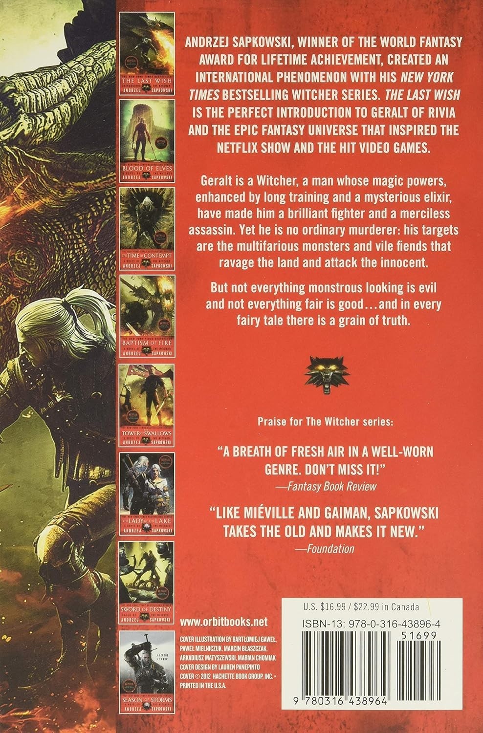 Book Last Wish Witcher 0.5 Sapkowski Fantasy Netflix Tie-in Trade PB Magic