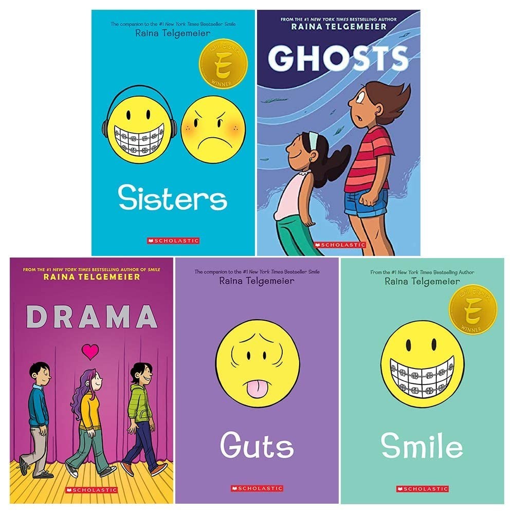 Raina Telgemeier 5 Book Collection Box Set Children’s Books