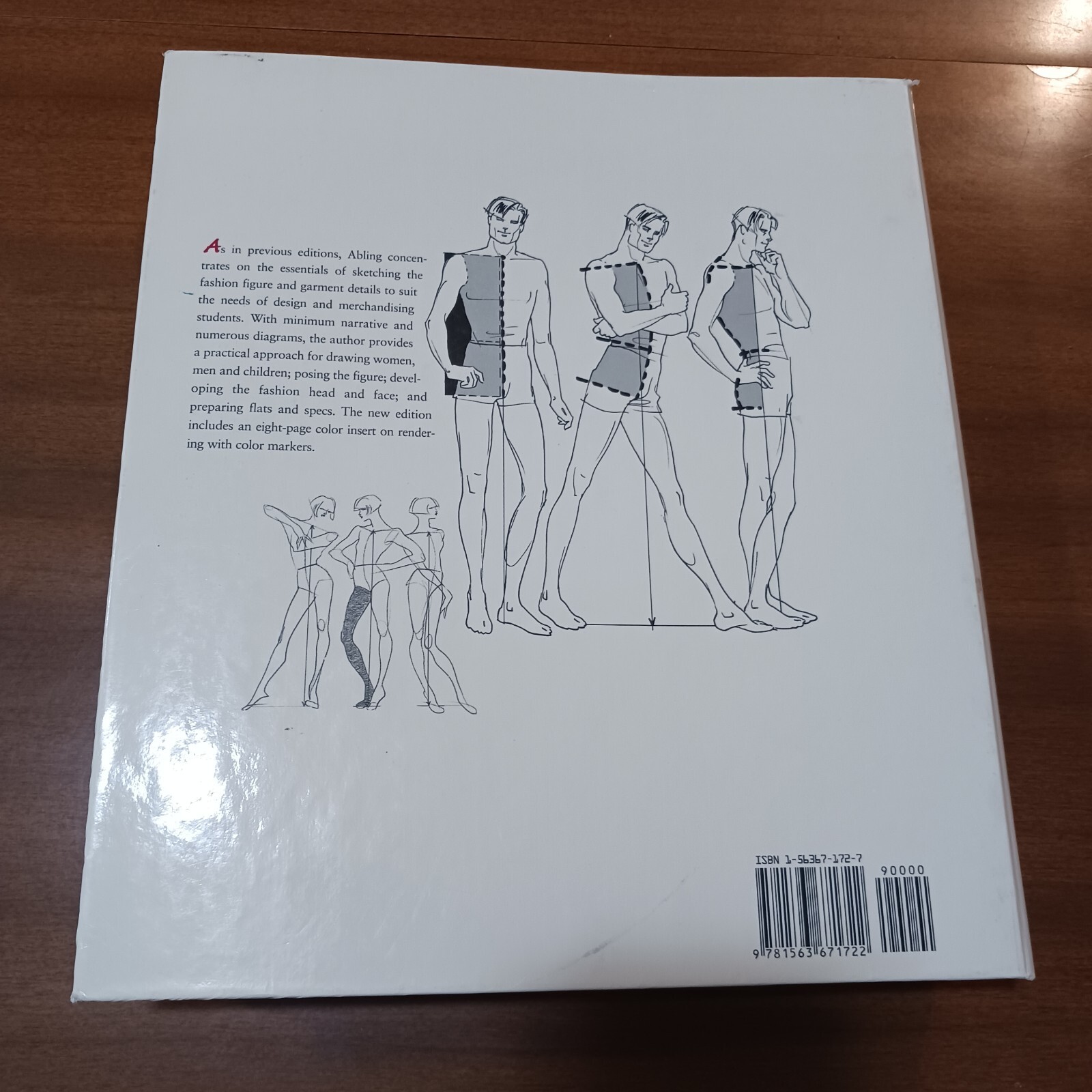 FASHION SKETCHBOOK – Spiral-bound, 3rd Edition, by Bina Abling Hard Back Design