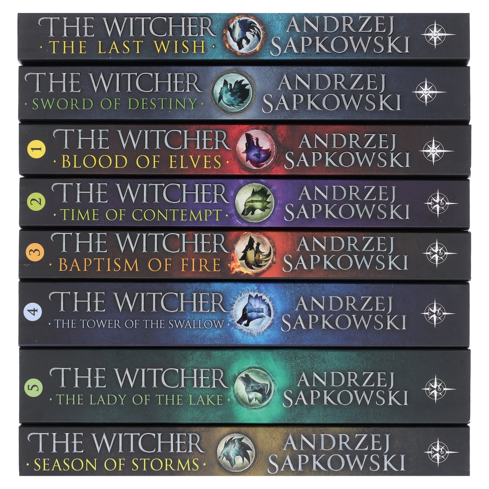 The Witcher Complete Series By Andrzej Sapkowski 8 Books Box Set Collection – PB
