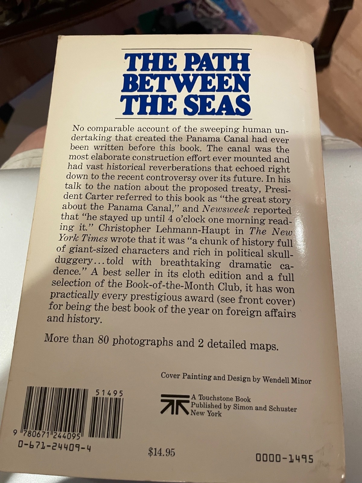 The Path Between the Seas David McCullough 1st Edition Panama Canal