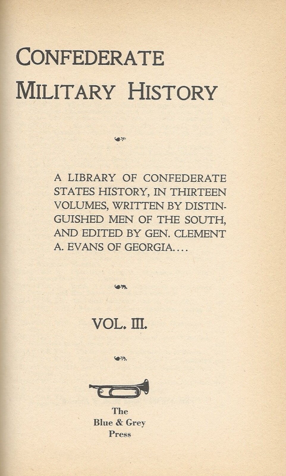 CONFEDERATE MILITARY HISTORY: VIRGINIA (Vol III) by Hotchkiss (circa 1960 HC/DJ)