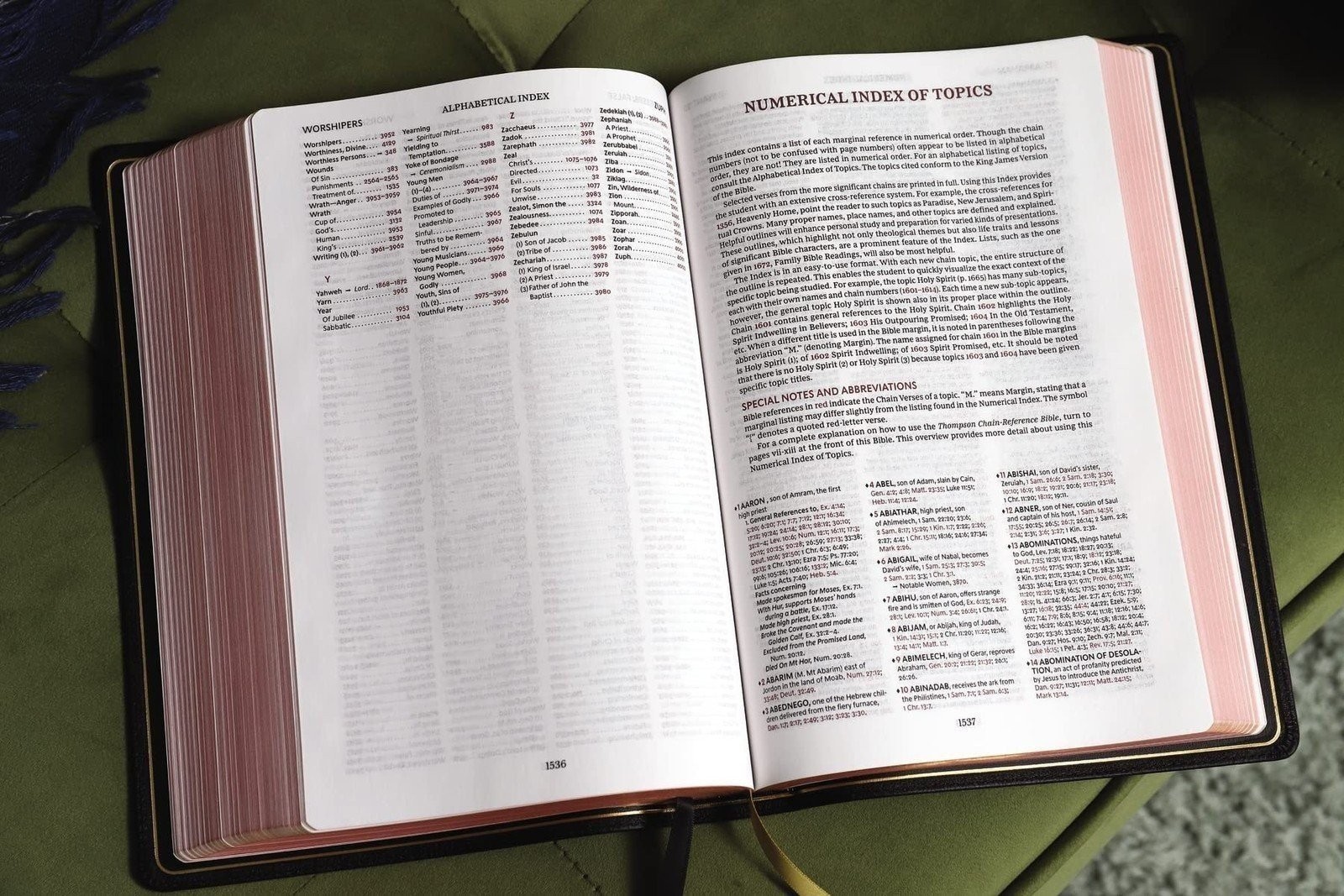 KJV, Thompson Chain-Reference Bible, Large Print, Genuine Leather, Cowhide,
